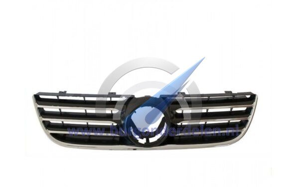 Grill sierrooster zwart met chromen lijst geschikt voor Polo 9N3 2006-2009