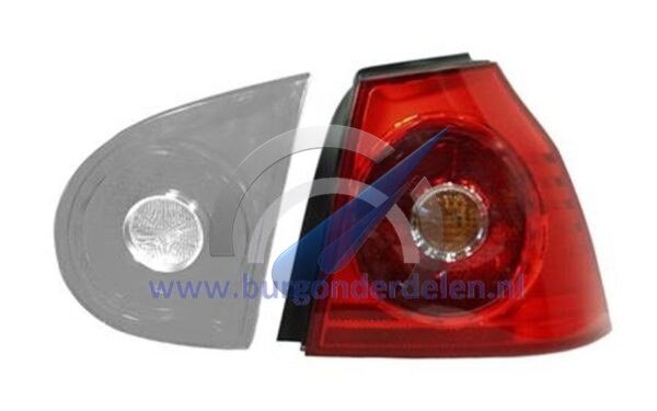 Right rear light without external electrical part suitable for Golf 5 2003-2009