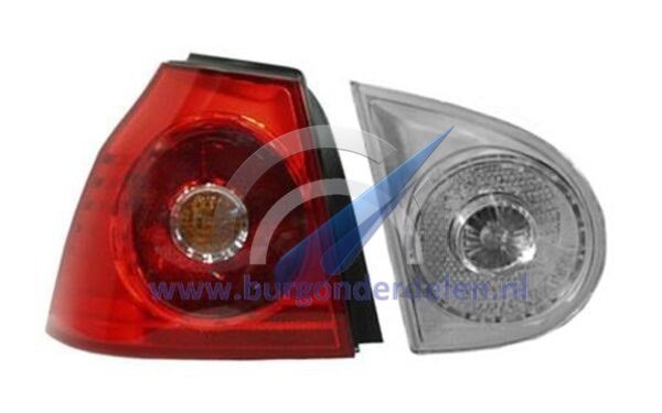 Left rear light without external electrical part suitable for Golf 5 2003-2009