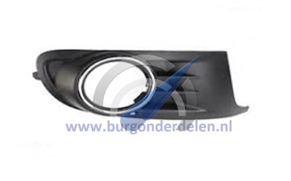 Mistlamp kap rechts open zwart chroom geschikt voor Golf 6 2008-2012