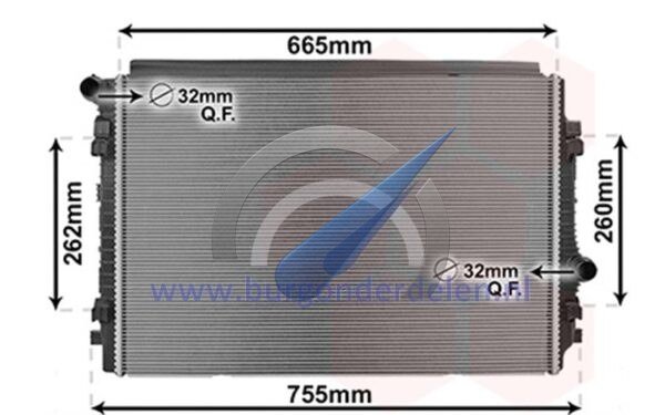 Diesel GTD radiator suitable for Golf 7.5 2017-2020