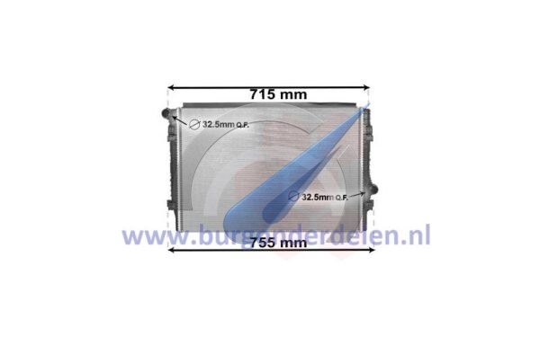 Radiator suitable for Passat petrol 1.8 TSi / 2.0 TSi