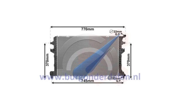 Auxiliary cooler suitable for Passat 1.2 TSi / 1.6 TDi / 2.0 TDi CRLB DFGA DBGA