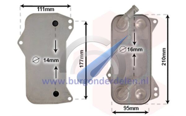 Oil cooler suitable for Tiguan automatic transmission