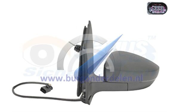 Exterior mirror completely left black 2 pin suitable for Up! 2016+