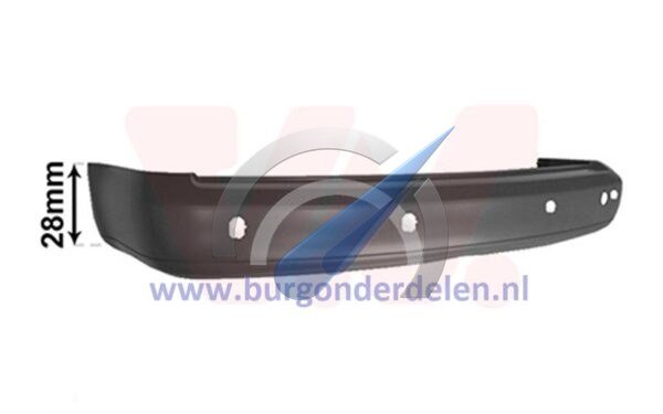 Caddy Achterbumper maxi zwart met PDC geschikt voor Caddy 2010-2015