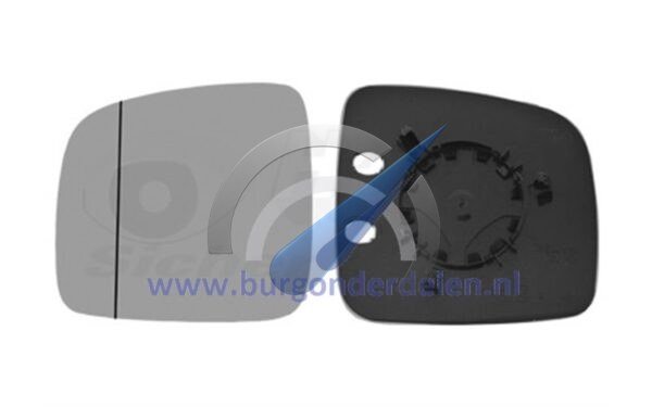 Left mirror glass aspherical suitable for Caddy T5