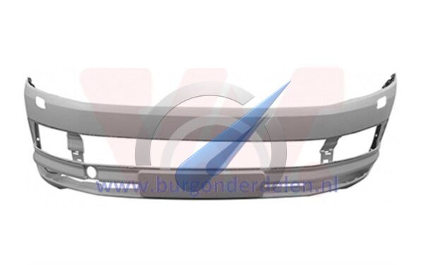 T6 Front bumper primer with holes for headlight washer