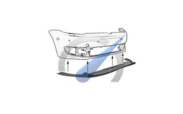 Spoiler avant compatible avec Caddy Touran 2010-2015