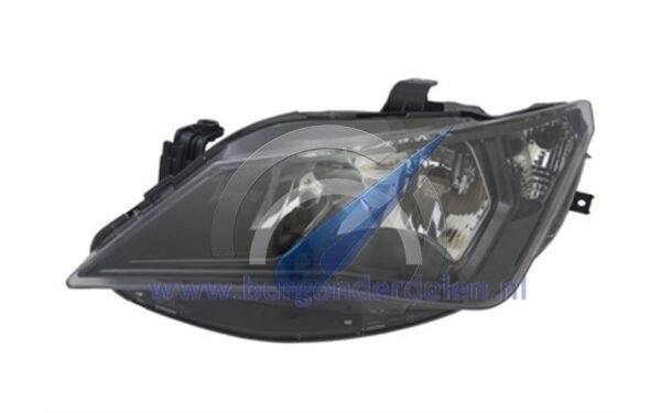 Ibiza until 7/2015 Double headlight left H7 + H7 FR black for electric adjustment