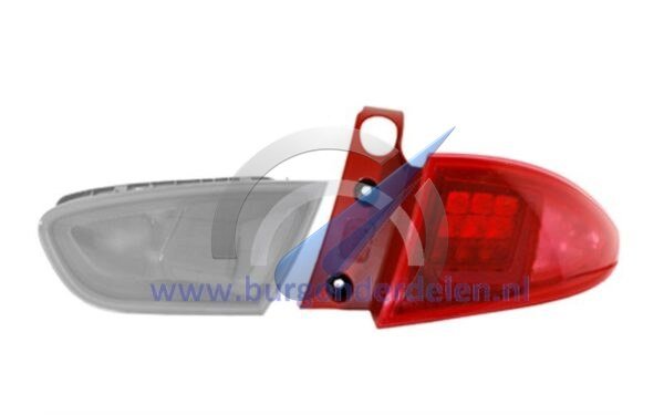 Leon from 4/2009 Rear light lens outer right LED