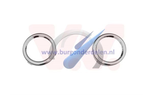 Twingo Nebelscheinwerferring Chromset links und rechts