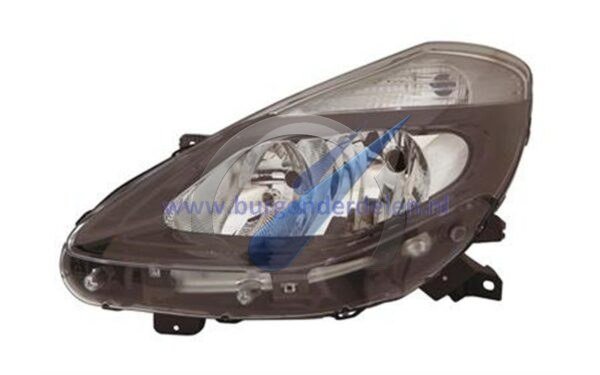 Faro izquierdo H7+H7 negro para Clio hasta 2011