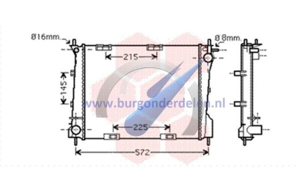 Clio Radiator petrol 2.0i