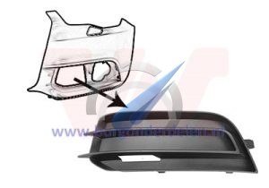 A1 Left fog lamp cover closed