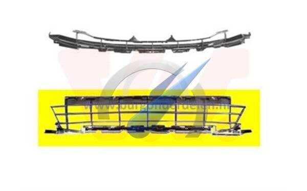 P207 to 2009 Front bumper grille Sport lower chrome