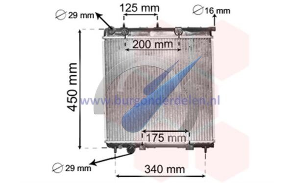 Radiator suitable for C2 C3 Cactus DS3 Crosland 1007 207 208