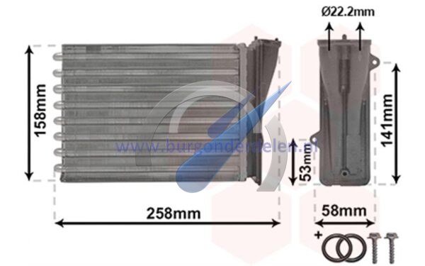 P208 C3 Radiator kachel