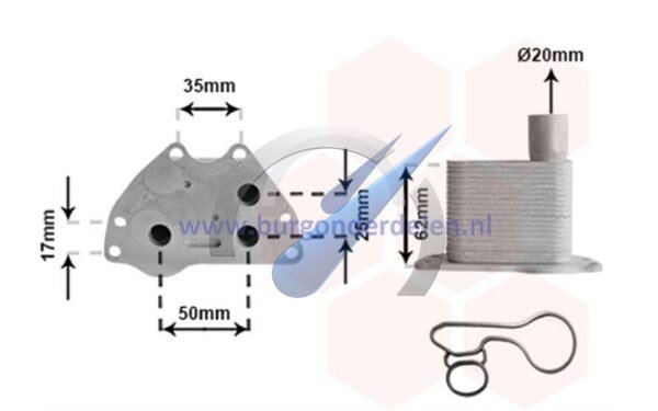 Corsa D Engine oil cooler