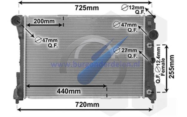 C W204 Kühler Benzin Diesel 3.5i 24V Automatik / 2.1 CDi Schaltgetriebe