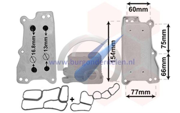 Refroidisseur d'huile pour moteur 3.5i Mercedes-Benz C W204 (sans boîtier de filtre)