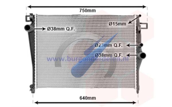 C W205 Radiator diesel C180 / C200 Bluetec