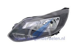 Focus 2011-2014 Headlight left black H7 + H1