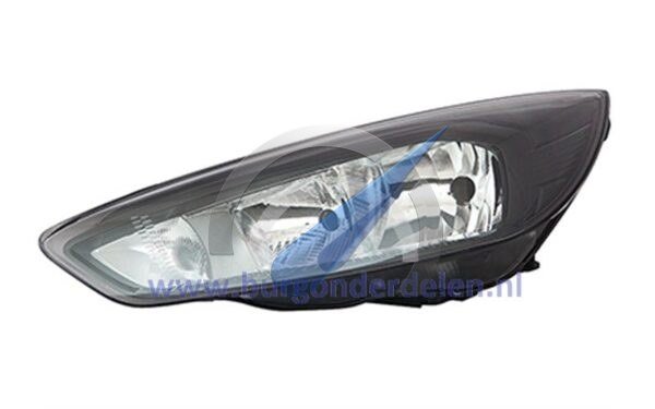Focus 2014-2018 Koplamp links H7 + H1 zwart