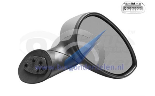 F500 Elektrisk sidespeil, full grunning, høyre