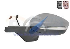 C3 Electric exterior mirror fully left primer electrically folding heated