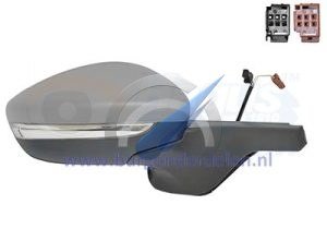 C3 Electric exterior mirror full right primer electrically folding temp. sensor heated