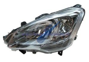 Berlingo vanaf 2015 Koplamp links H4 met pinklicht en elekt. motor