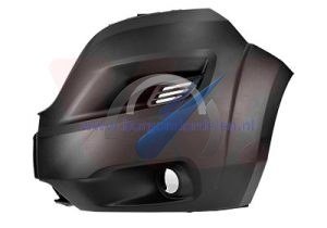 Jumper Front bumper blade left corner black with fog light hole