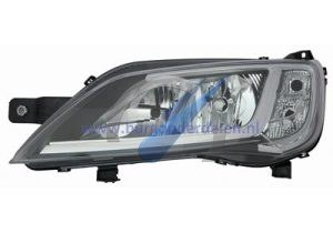 Doppelscheinwerfer links H7 + H7 Chrom mit Elektromotor