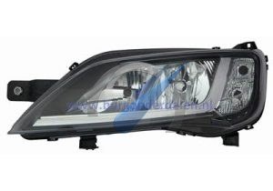 Jumper Dubbele koplamp links H7 + H7 zwart met elekt. motor