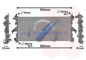 Jumper until 6/2015 Radiator 2.2 HDi / 2.3 Multi / 3.0 HDi