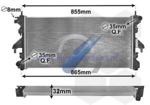 Jumper until 6/2015 Radiator 2.2 HDi / 2.3 Multi / 3.0 HDi