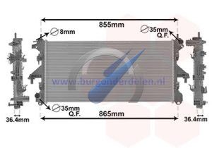 Jumper tot 6/2015 Radiator 2.2 HDi / 2.3 Multi / 3.0 HDi
