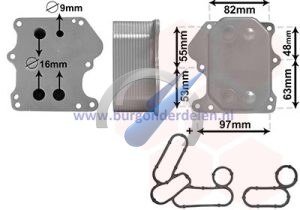 Jumper Oil cooler for 2.2 HDi engine without filter housing
