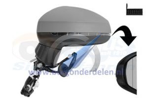 A1 Elektrischer Außenspiegel, links, grundiert, elektrisch anklappbar, beheizt, 8-polig