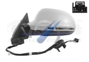 A3 to 2010 Door mirror electric complete left 5 D primed elec. fold.-heated aspherical