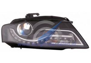 A4 til 6/2010 Doble frontlykter høyre xenon D3S + LED med rotasjonsmodul