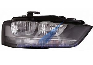 A4 Dubbele koplamp rechts H7+H7 met elek. motor