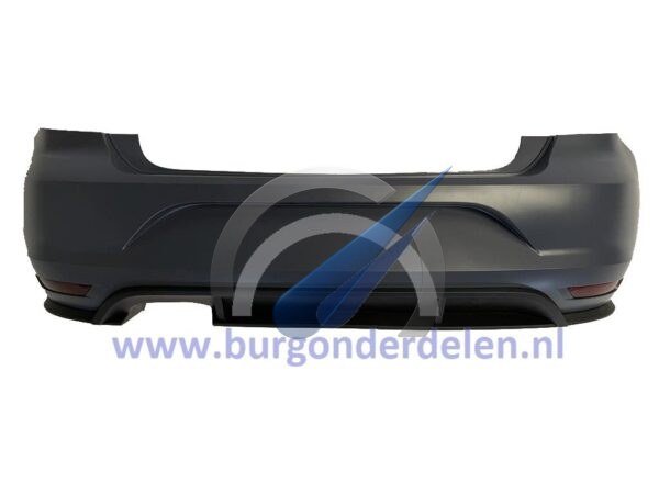 GTI Achterbumper 1x uitlaat gat geschikt voor Polo 6R 6C 2009-2017