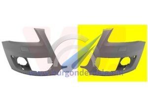 Q5 Front bumper blade corner left with headlight washer hole