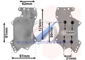 Q5 Oil cooler for engine 3.0 TDi CCWB / CCWA