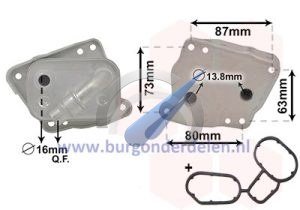 E90/91 Oliekoeler voor motor 316i 318i 320i zonder filterbehuizing