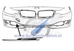 F30/31 up to 2015 Trim strip next to right grille LUXURY