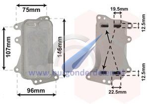 F10/11 Oliekoeler voor automatische versnellingsbak 530d 535 M550d