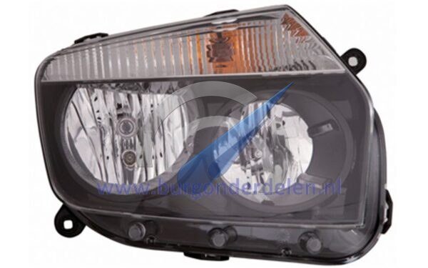 Duster tot 2103 Dubbele koplamp rechts H7 + H1 gerookt